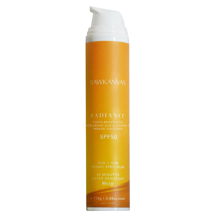 Radiance: Tinted Brightening Hyaluronic Acid & Vitamin C Mineral Sunscreen SPF50