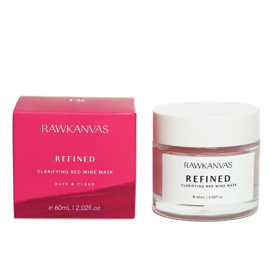 Refined: Clarifying Red Wine Clay Mask & Spot Treatment - RAWKANVAS