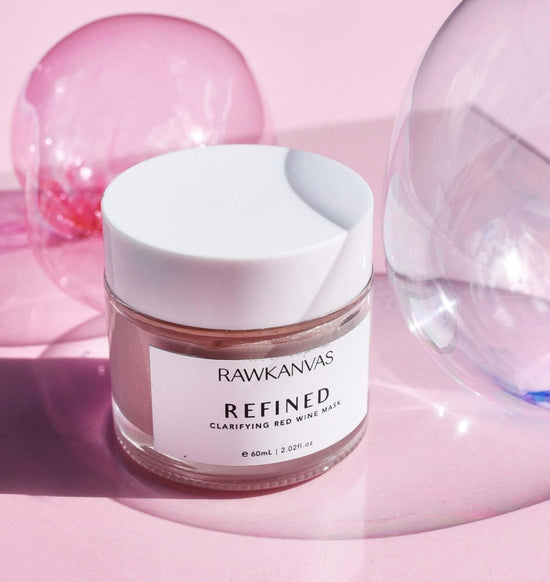 Refined: Clarifying Red Wine Clay Mask & Spot Treatment - RAWKANVAS