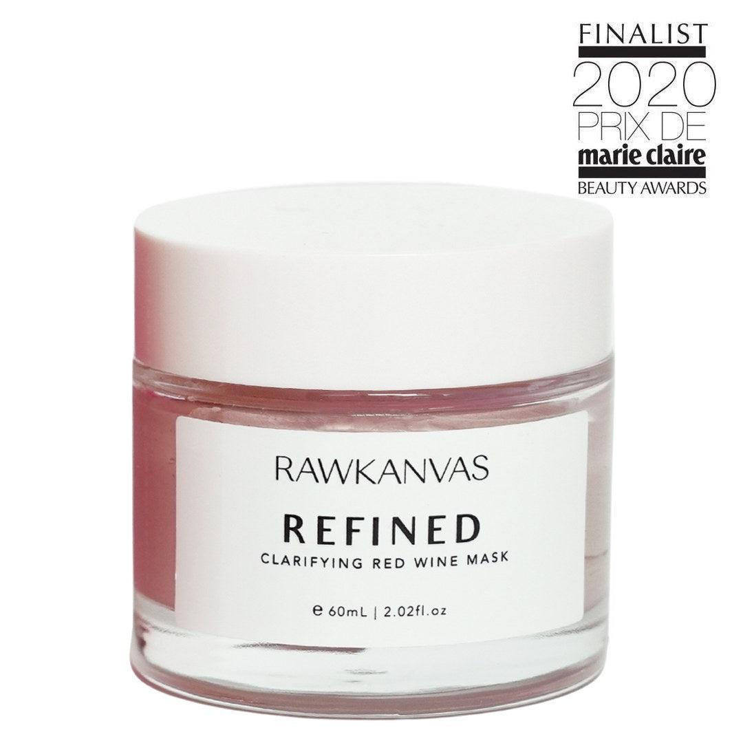 Refined: Clarifying Red Wine Clay Mask & Spot Treatment - RAWKANVAS