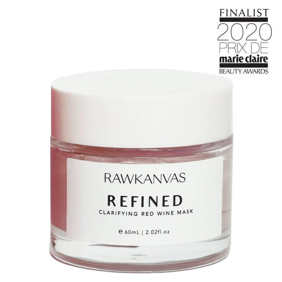 Refined: Clarifying Red Wine Clay Mask & Spot Treatment - RAWKANVAS