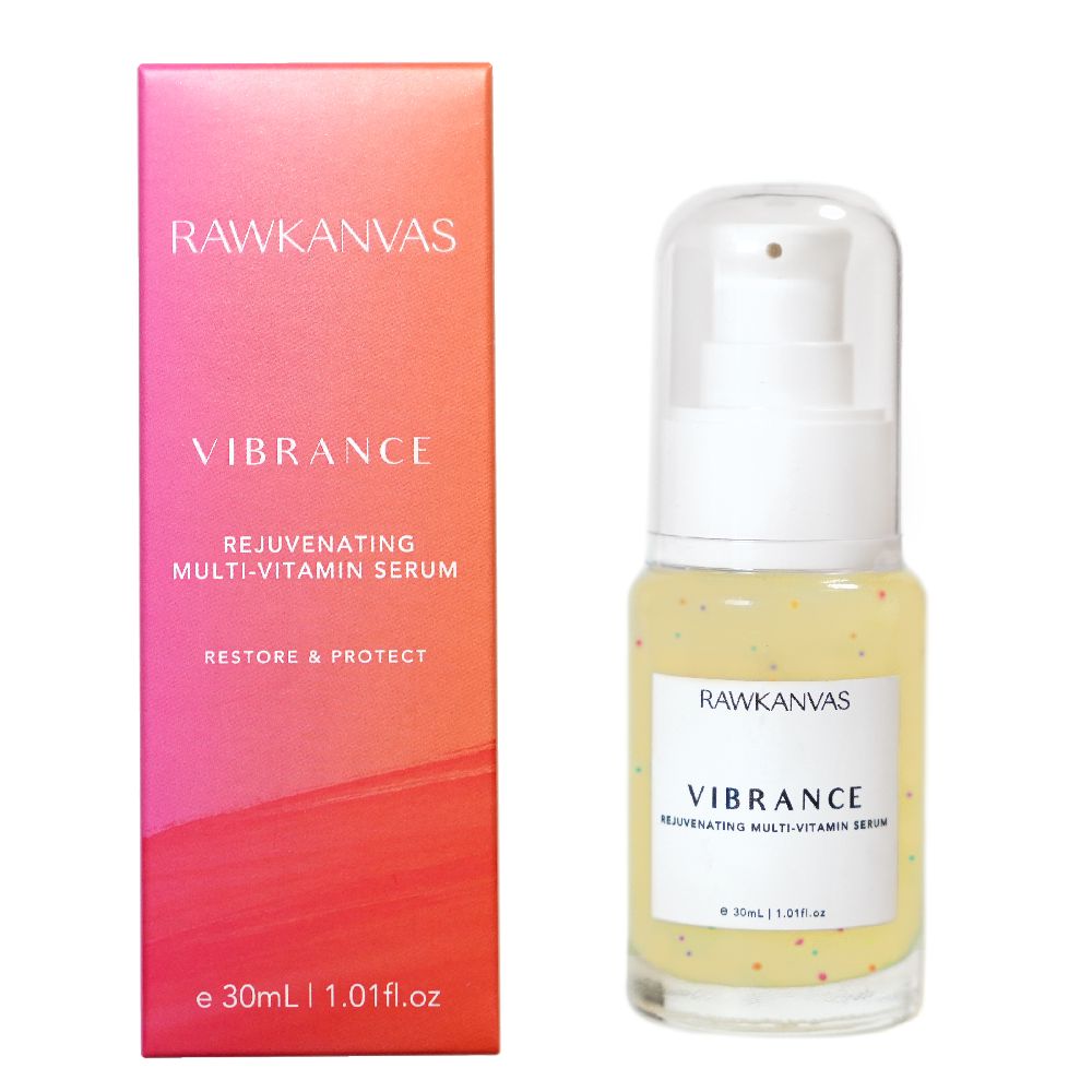 Vibrance: Rejuvenating Multi - Vitamin (A, B3, B5, C, D, E & K) Serum - RAWKANVAS