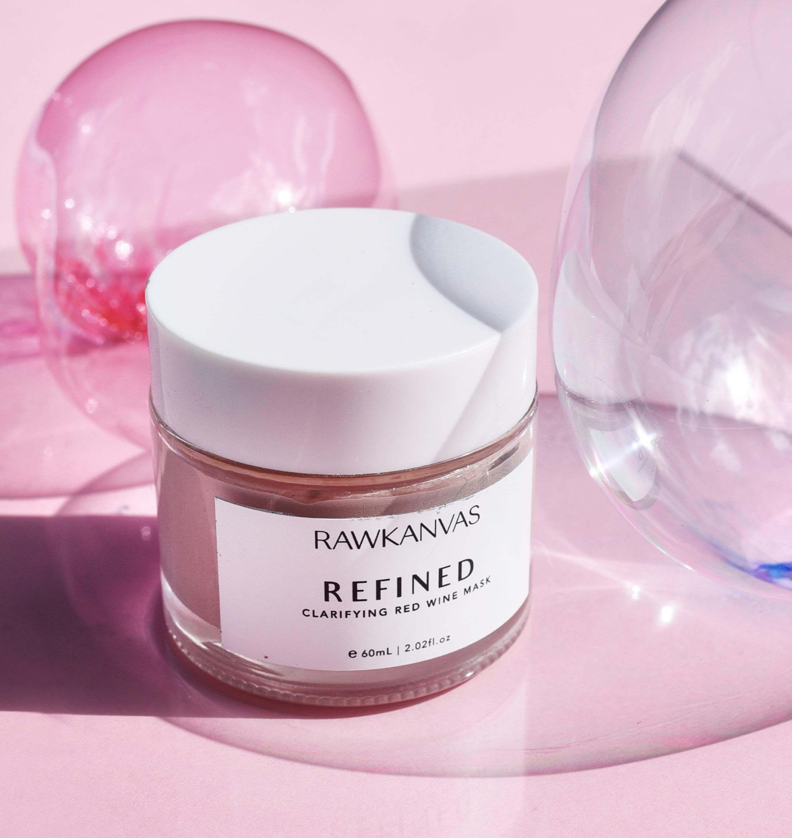 Image of RAWKANVAS Refined clarifying red wine mask to buff and clear